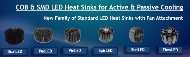 Chart - Wakefield Thermal COB & SMD LED Heat Sinks